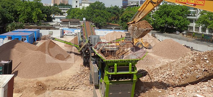 深圳建筑垃圾處理現(xiàn)場